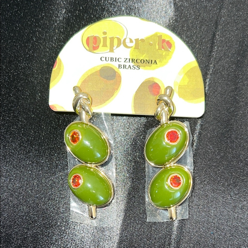 Piper K |  Olive Earrings